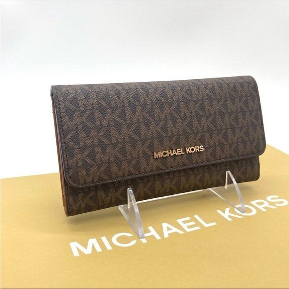 Michael Kors Handbags - Michael Kors Trifold Wallet Brown